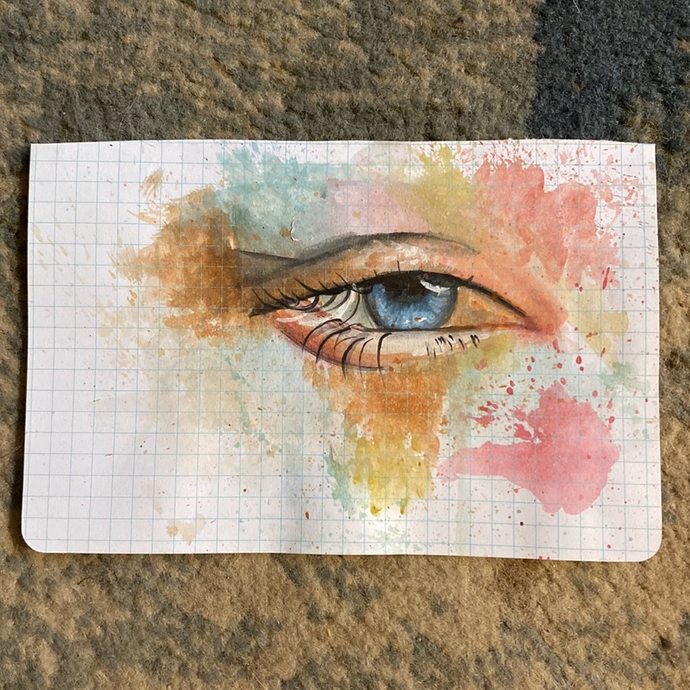 A watercolor drawing I made of an eye!